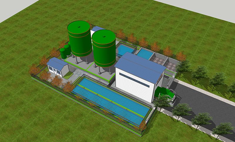 湖北蔴城某隧道汚水處(chu)理(li)站(zhan)項目
